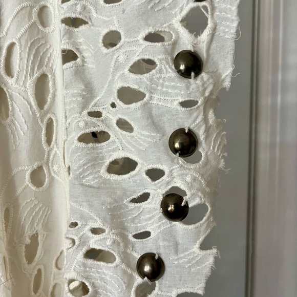 Nue 1904 Paris Cot/Linen exquisitely detailed minidress Eur.Size 42 worn once - Picture 5 of 5